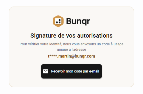 Demande du code